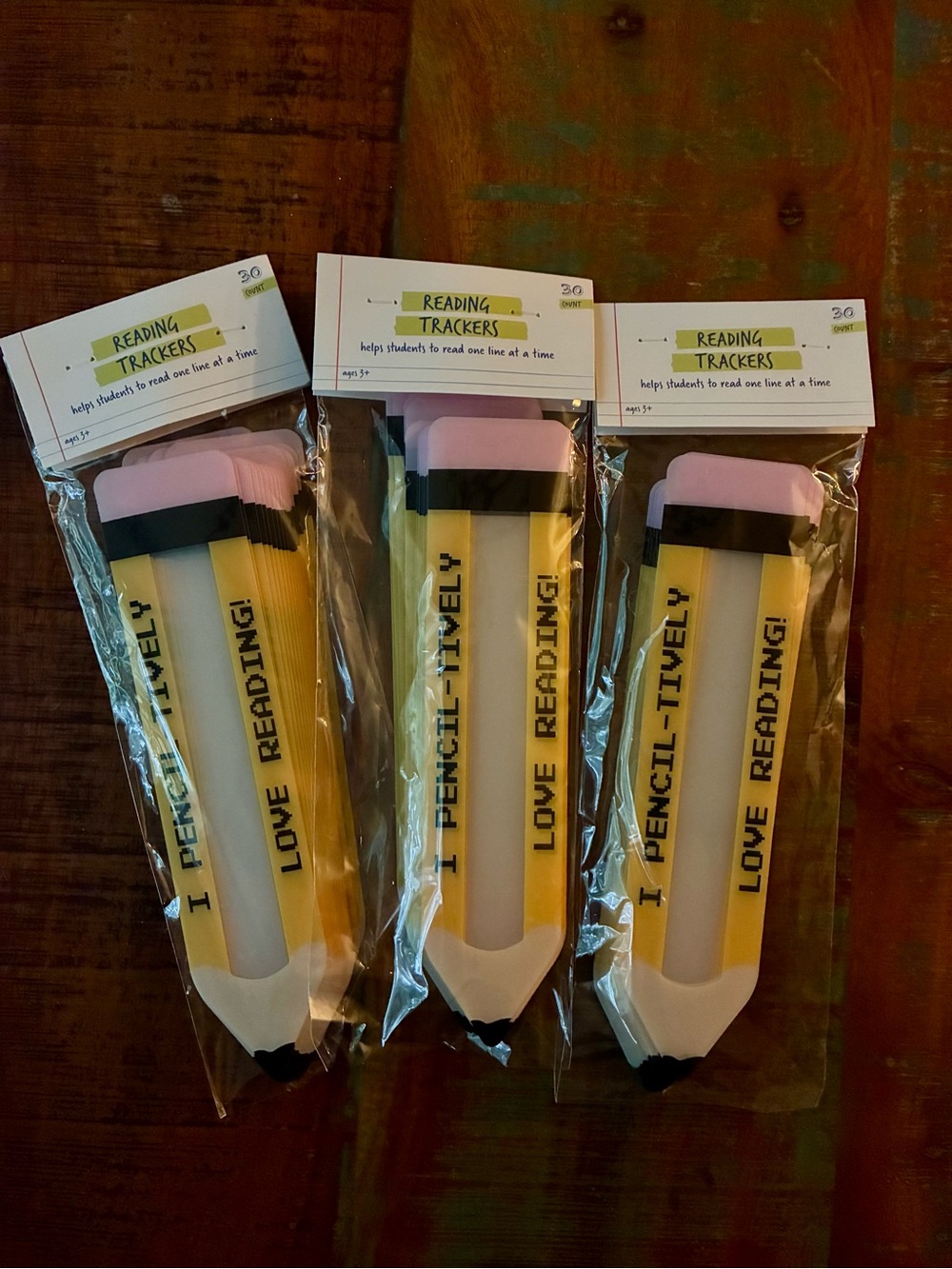 Reading Trackers Pencil-Shaped Bookmark Tool - Yellow